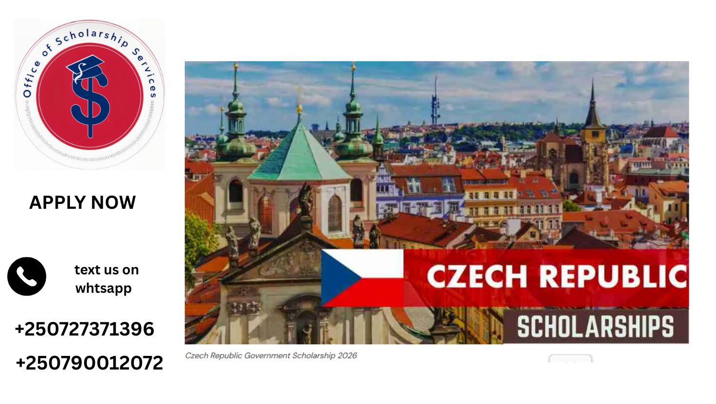 Czech Republic Government Scholarship 2026: Study in the Heart of Europe 🇨🇿