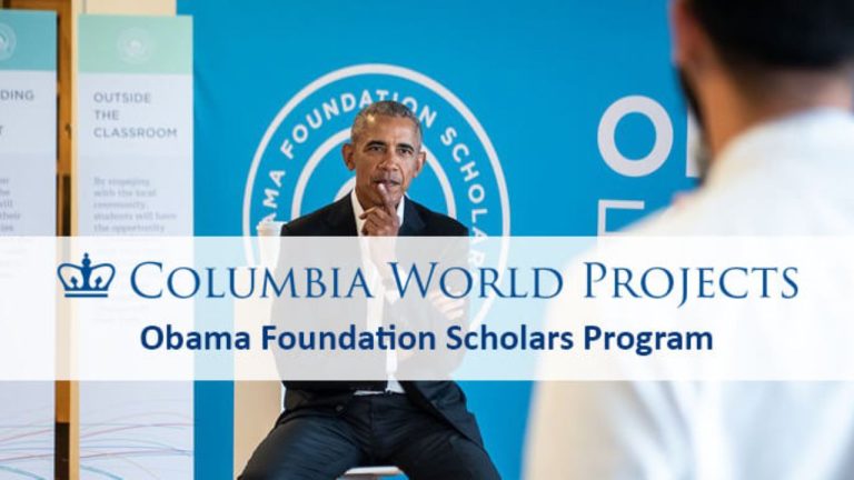 2025 Obama Foundation Scholars Program in USA | Fully Funded